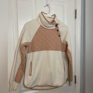 Abercrombie & Fitch Asymmetrical Snap-Up Fleece